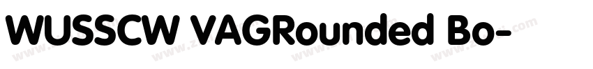 WUSSCW VAGRounded Bo字体转换